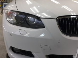 BMW3・リアルガラスコート・ヘッドライト周辺