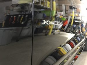 BMWX3・ジーゾックス・ハイドロフィニッシュ施工後の助手席側ドア
