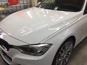 BMW3ツーリング・ハイドロフィニッシュ施工後のボンネット