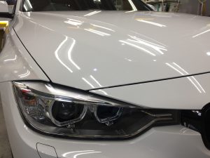 BMW3ツーリング・ハイドロフィニッシュ施工後のボンネット2
