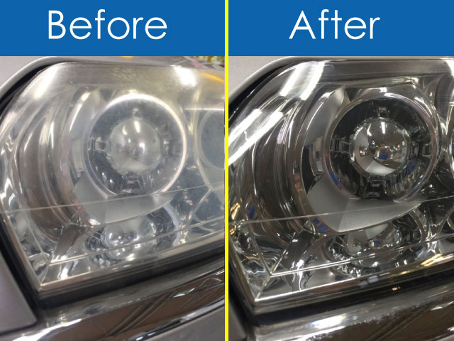 シトロエンC5・ヘッドライトBefore&After